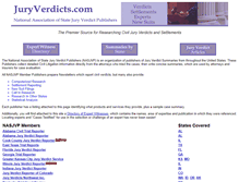 Tablet Screenshot of juryverdicts.com