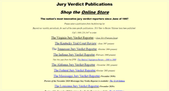 Desktop Screenshot of juryverdicts.net