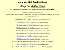 Tablet Screenshot of juryverdicts.net